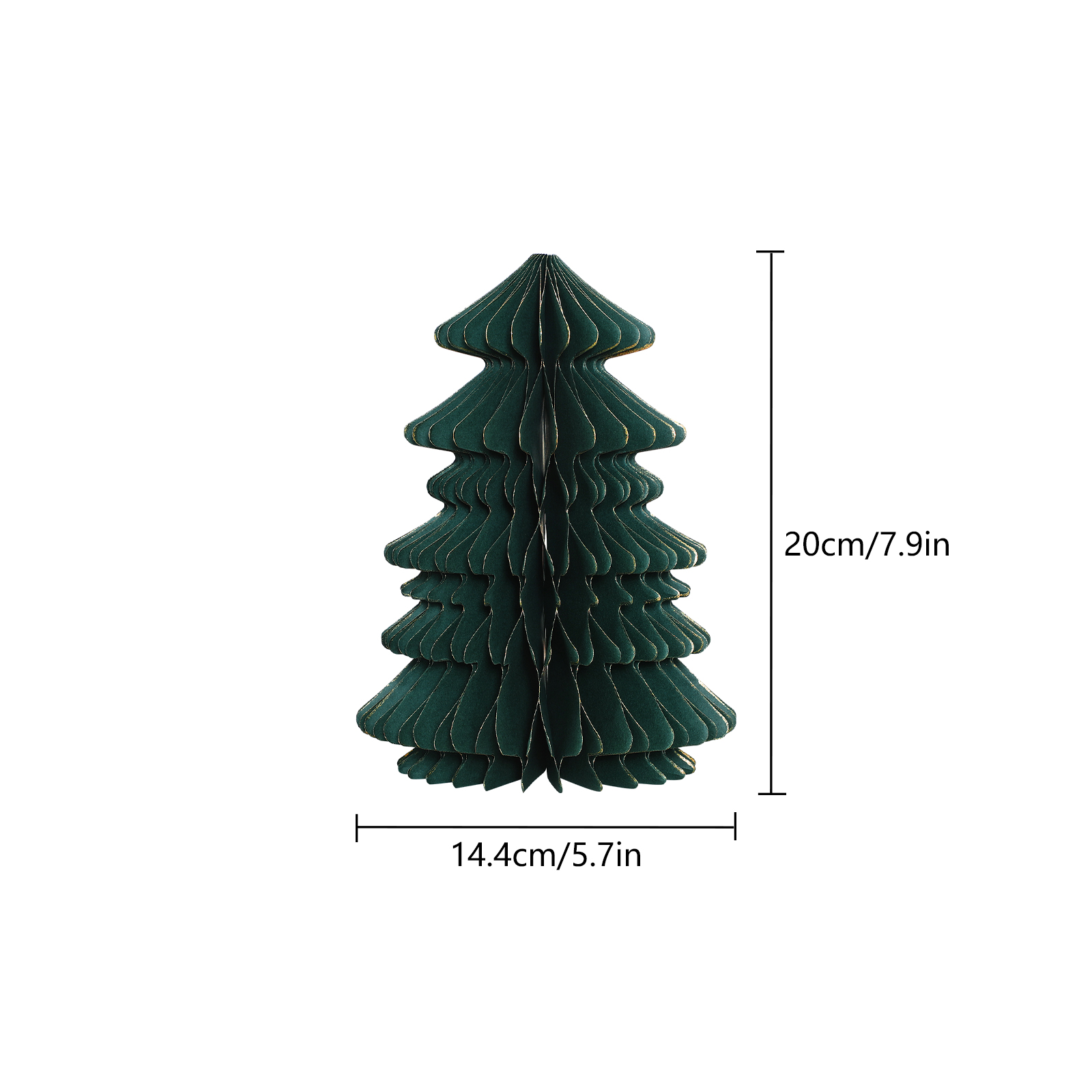 Dark green Honeycomb paper Tree ornaments-05.jpg